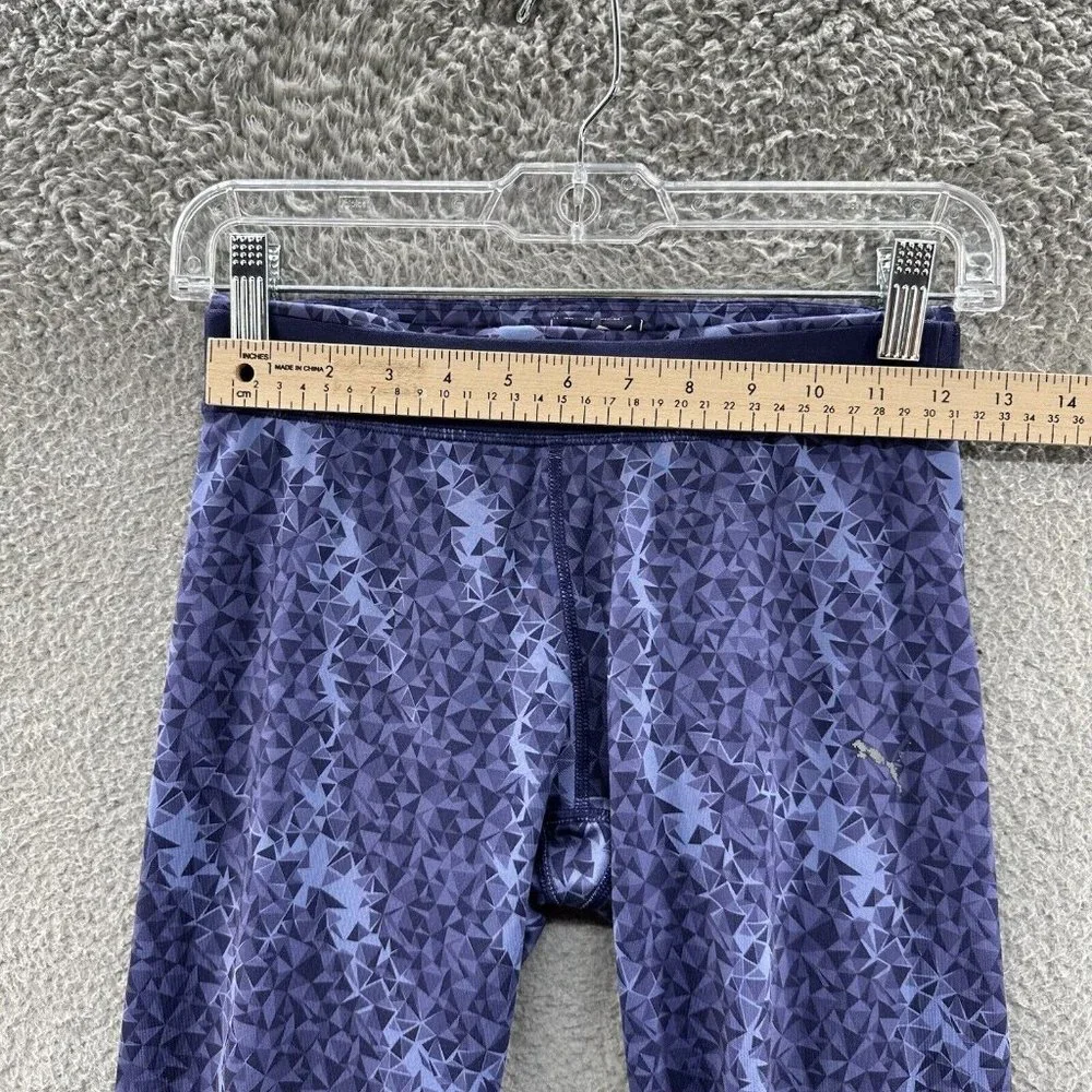 Puma Leggings Women's Small Purple Geometrical Print‎ Capri Leggings